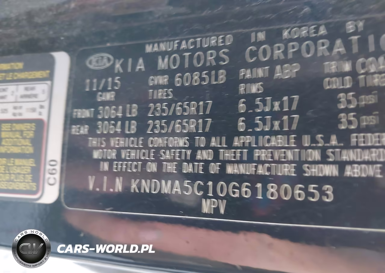2016 Kia Sedona L VIN:KNDMA5C10G6180653 - 9