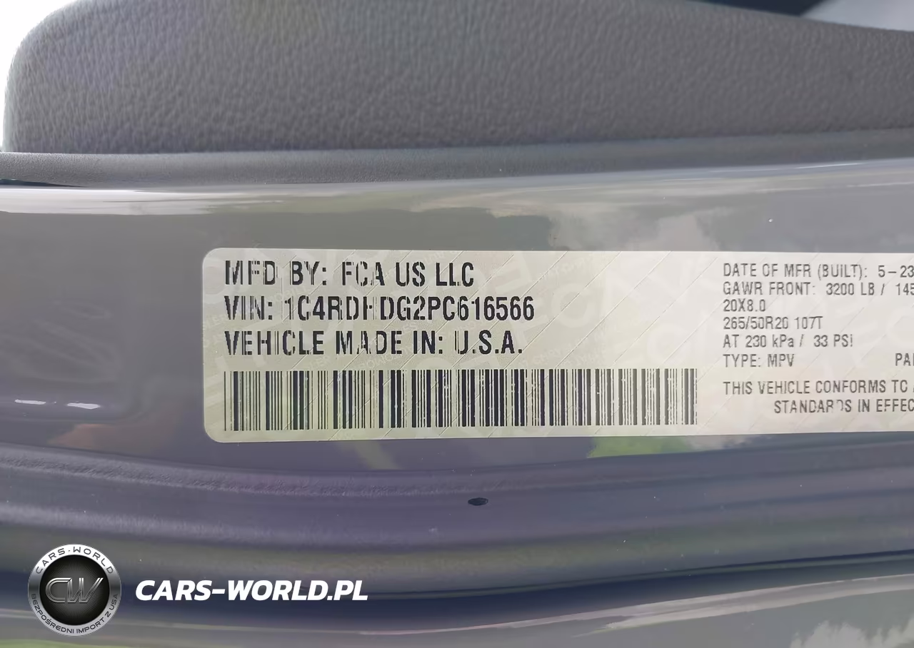 2023 Dodge Durango Gt Plus Rwd VIN:1C4RDHDG2PC616566 - 9