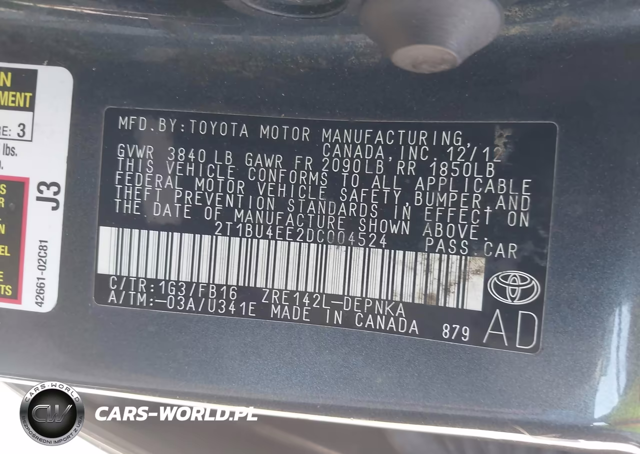 2013 Toyota Corolla Le VIN:2T1BU4EE2DC004524 - 9