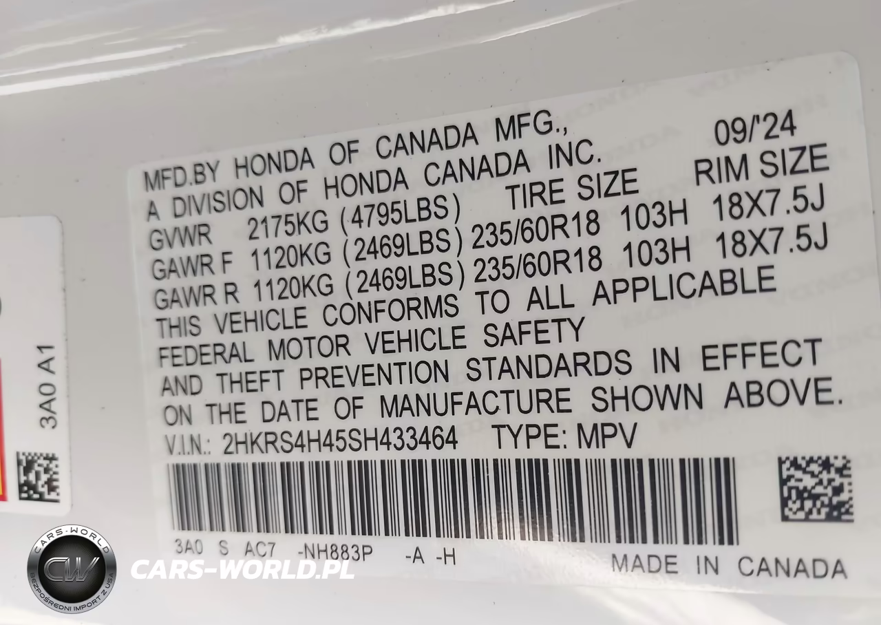 2025 Honda Cr-V Ex Awd VIN:2HKRS4H45SH433464 - 9
