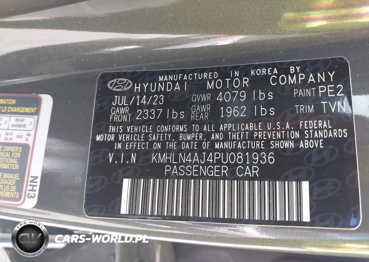 2023 Hyundai Elantra Hybrid Limited VIN:KMHLN4AJ4PU081936 - 9