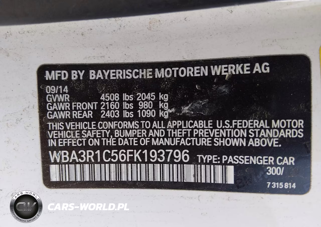 2015 BMW 435I VIN:WBA3R1C56FK193796 - 9
