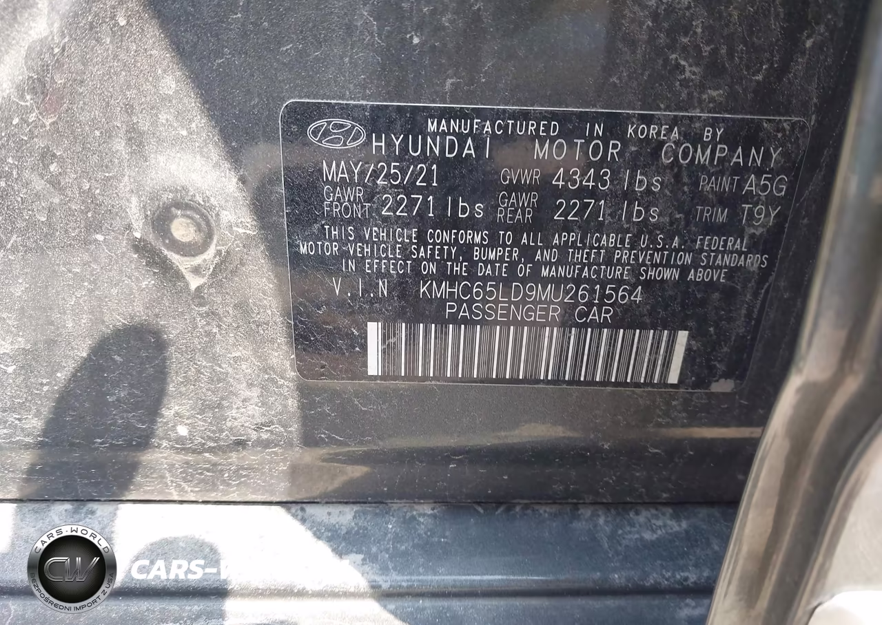 2021 Hyundai Ioniq Plug-In Hybrid Se VIN:KMHC65LD9MU261564 - 9