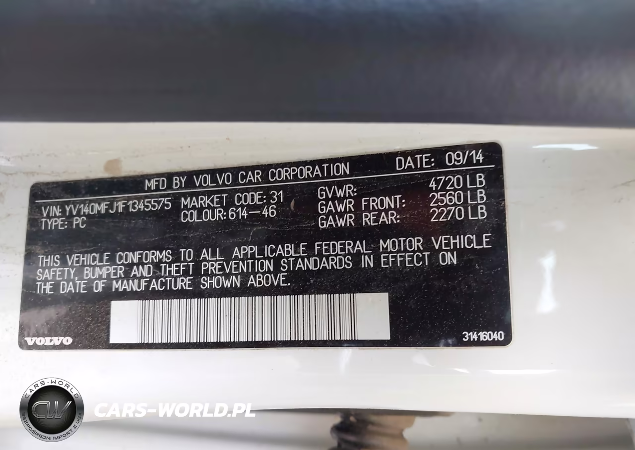2015 Volvo S60 T5 VIN:YV140MFJ1F1345575 - 9