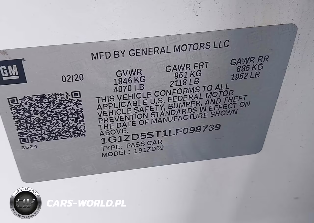 2020 Chevrolet Malibu Fwd Lt VIN:1G1ZD5ST1LF098739 - 9