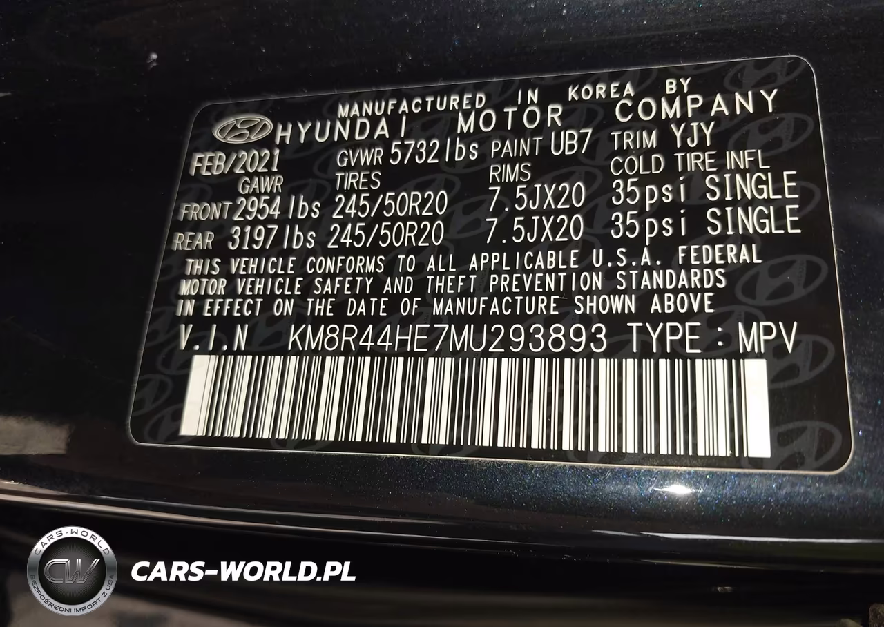 2021 Hyundai Palisade Sel VIN:KM8R44HE7MU293893 - 9