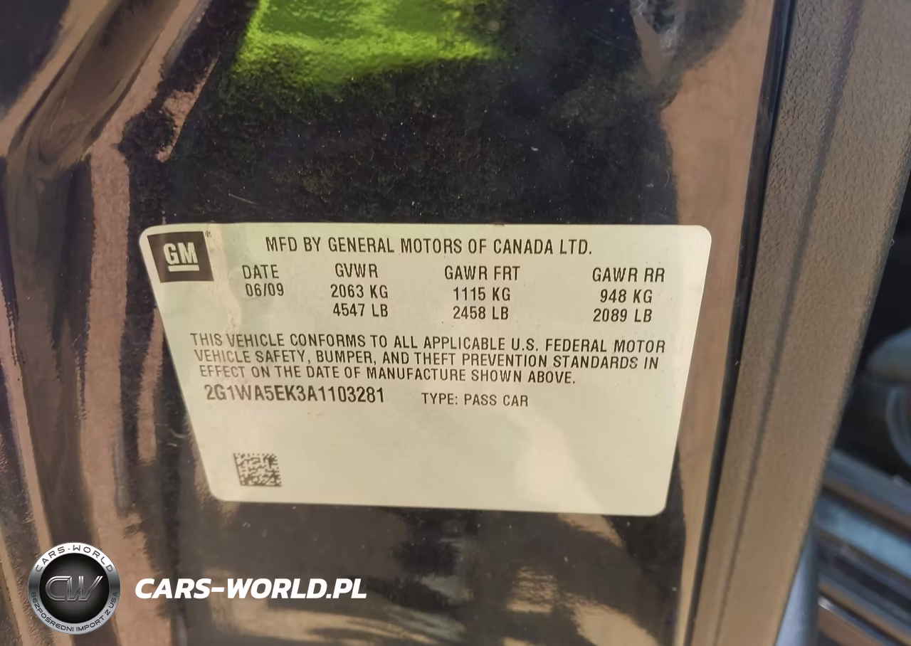 2010 Chevrolet Impala Ls VIN:2G1WA5EK3A1103281 - 9