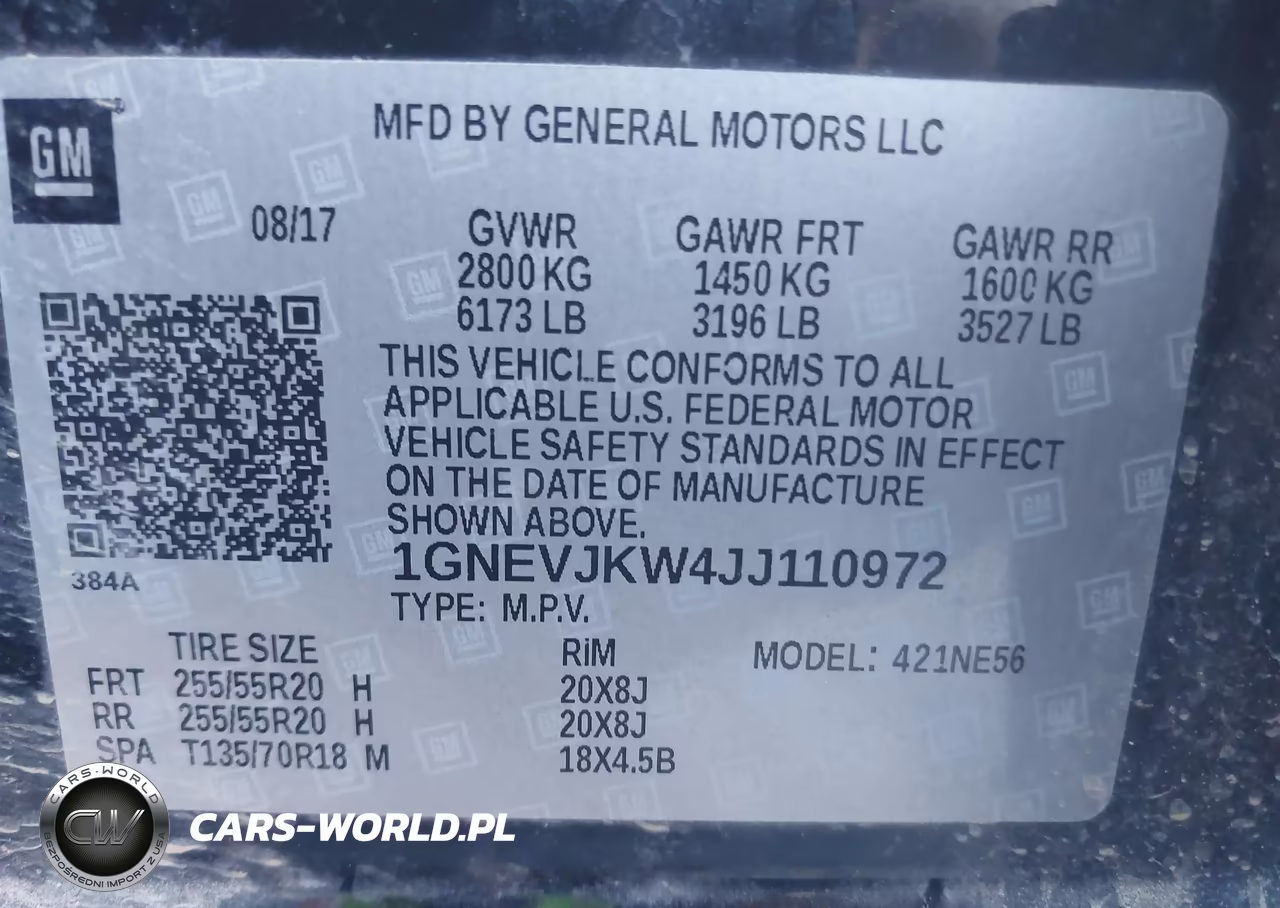 2018 Chevrolet Traverse Premier VIN:1GNEVJKW4JJ110972 - 9
