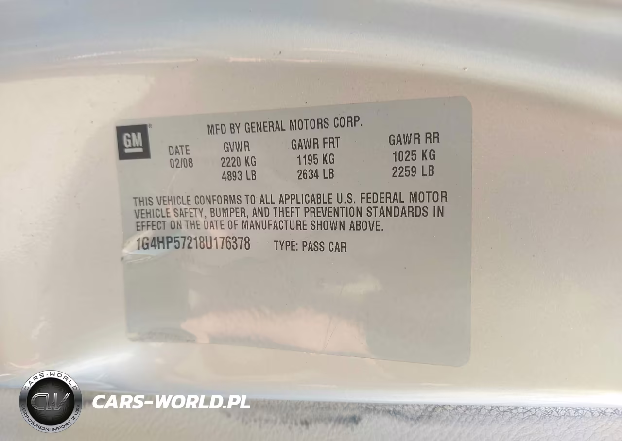 2008 Buick Lucerne Cx VIN:1G4HP57218U176378 - 9