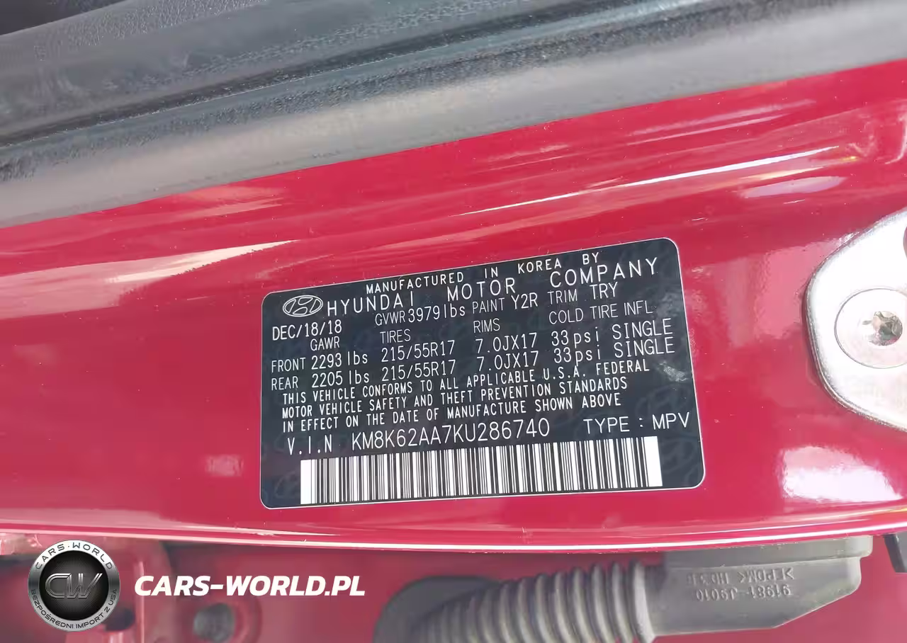 2019 Hyundai Kona Sel VIN:KM8K62AA7KU286740 - 9