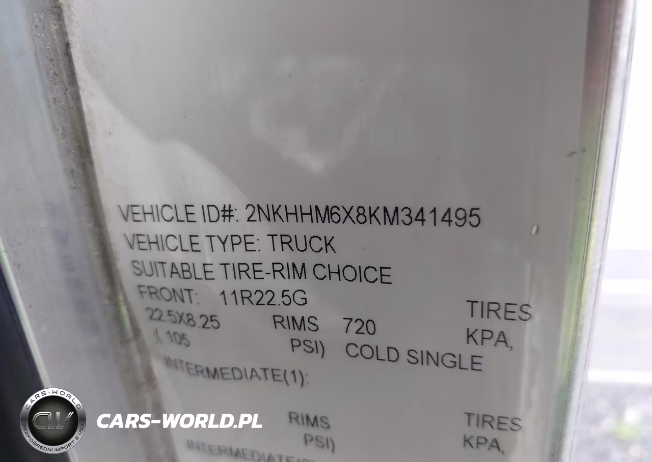 2019 Kenworth T3 Series VIN:2NKHHM6X8KM341495 - 8