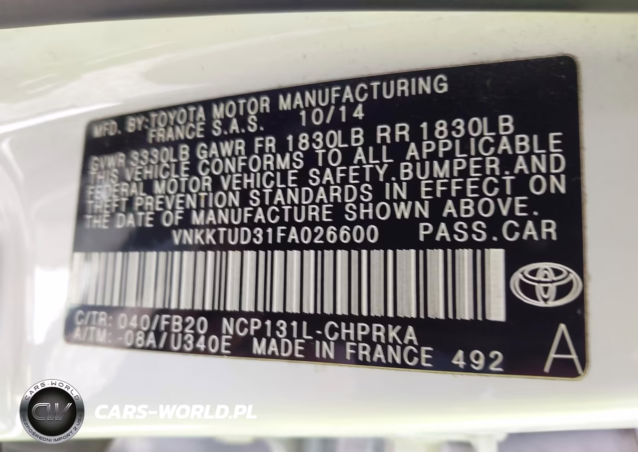 2015 Toyota Yaris Le VIN:VNKKTUD31FA026600 - 9