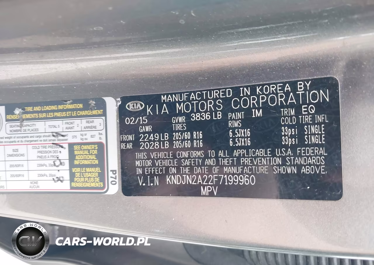 2015 Kia Soul VIN:KNDJN2A22F7199960 - 9