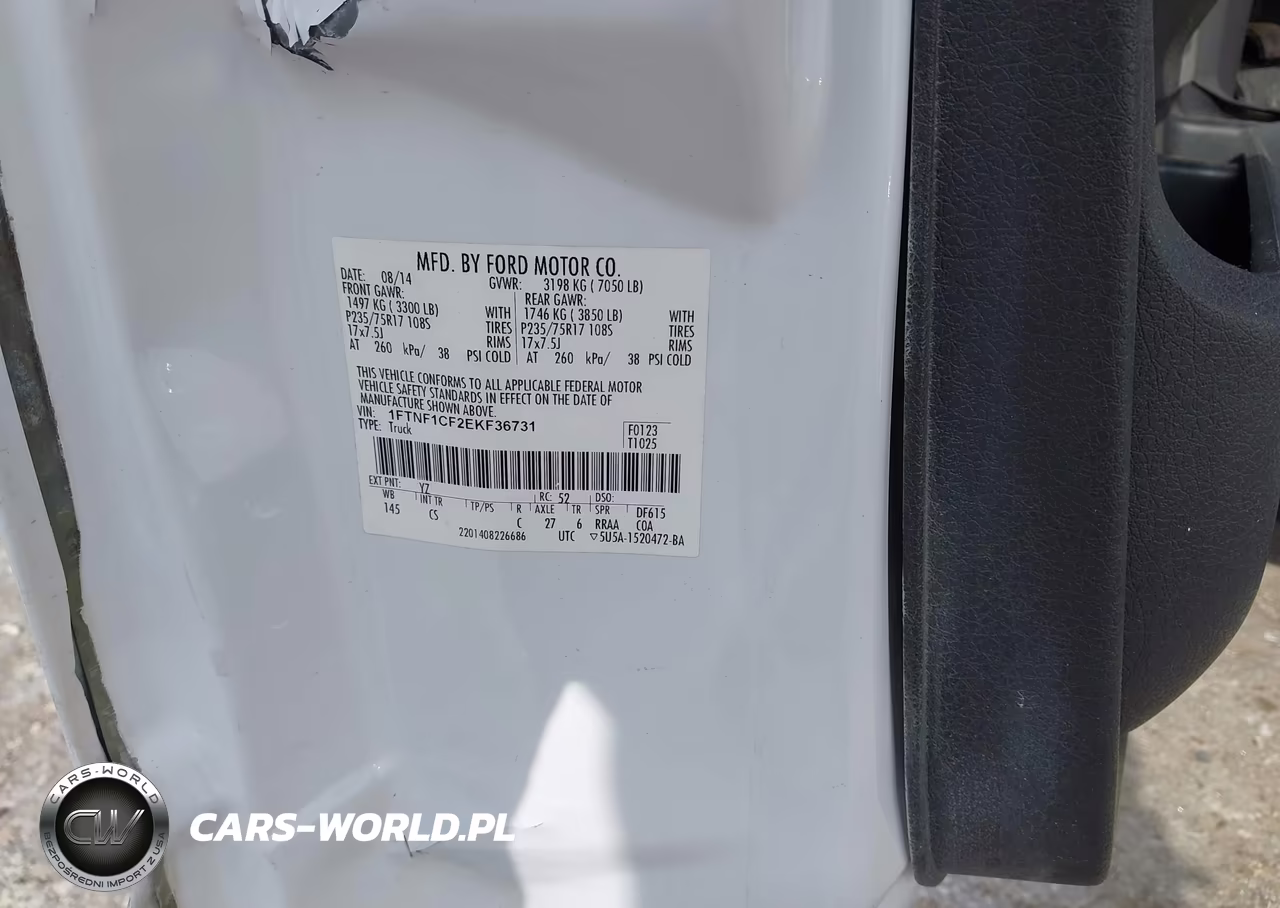 2014 Ford F-150 Xl VIN:1FTNF1CF2EKF36731 - 9