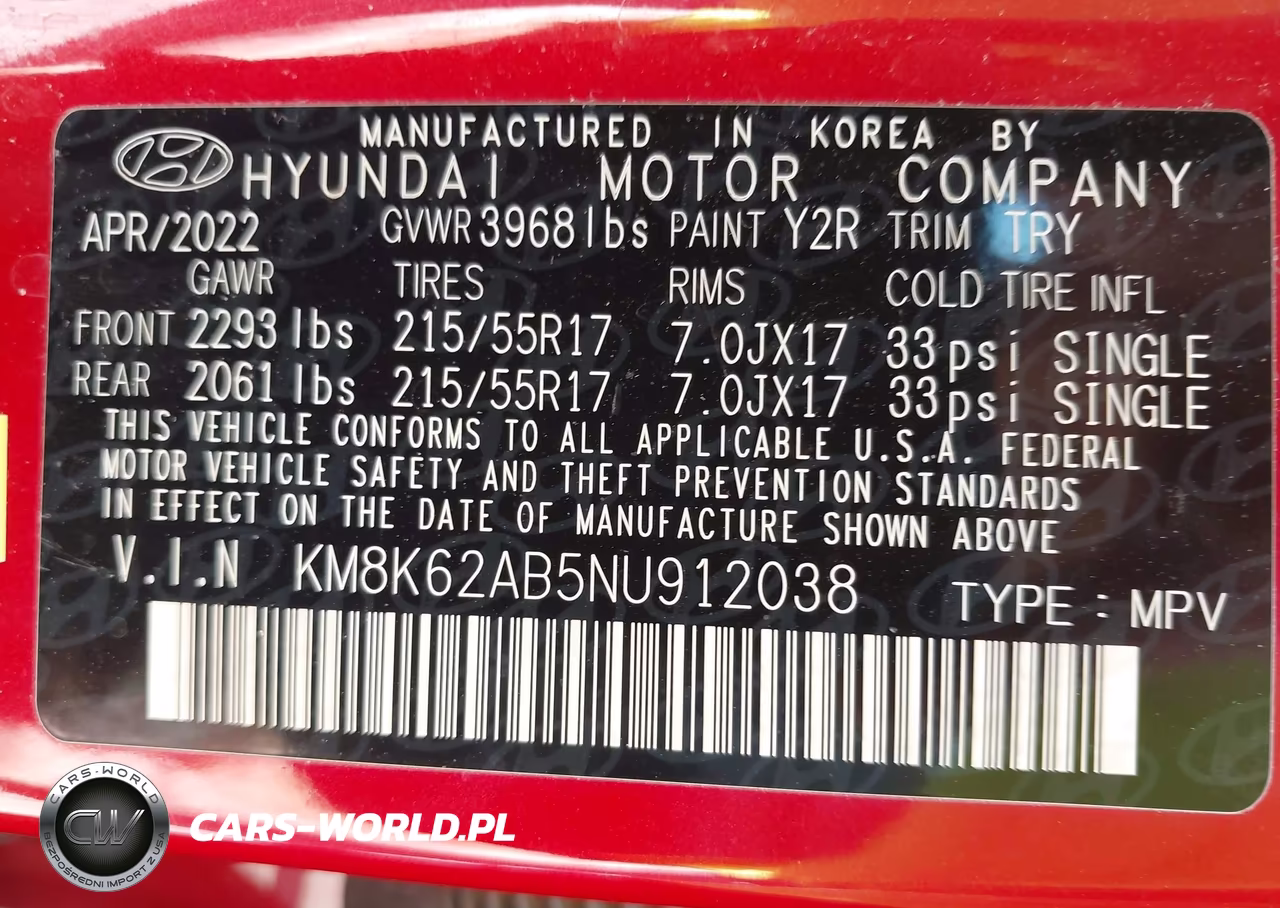2022 Hyundai Kona Sel VIN:KM8K62AB5NU912038 - 9