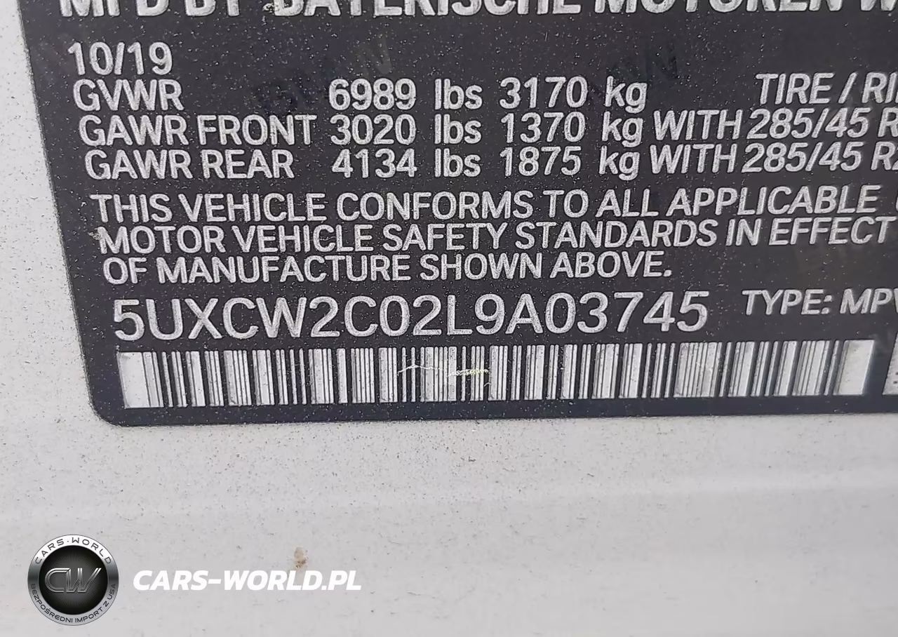 2020 BMW X7 xDrive40I VIN:5UXCW2C02L9A03745 - 9