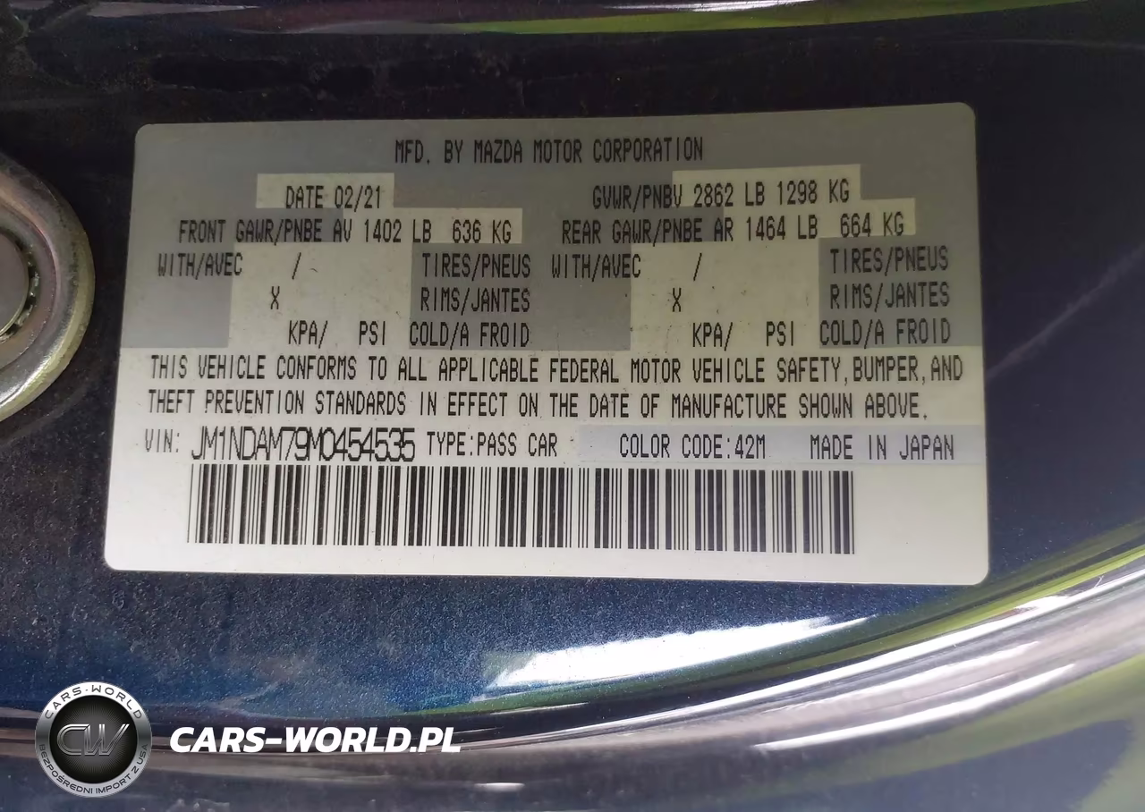 2021 Mazda Mx-5 Miata Rf Grand Touring VIN:JM1NDAM79M0454535 - 9