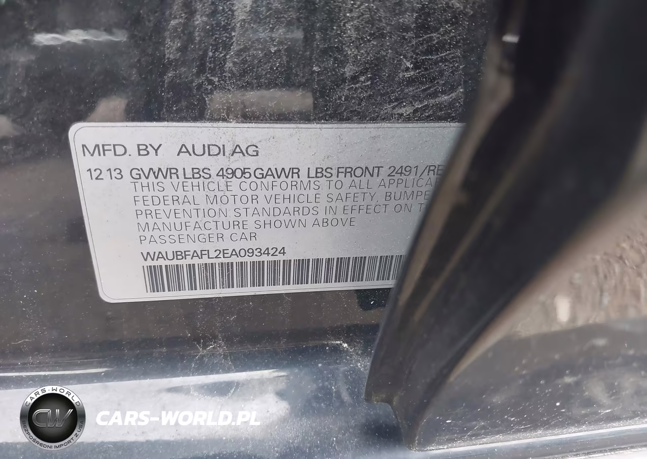 2014 Audi A4 2.0T Premium VIN:WAUBFAFL2EA093424 - 9