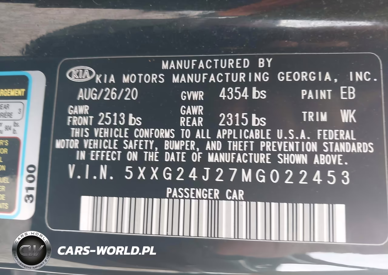 2021 Kia K5 Lx VIN:5XXG24J27MG022453 - 9