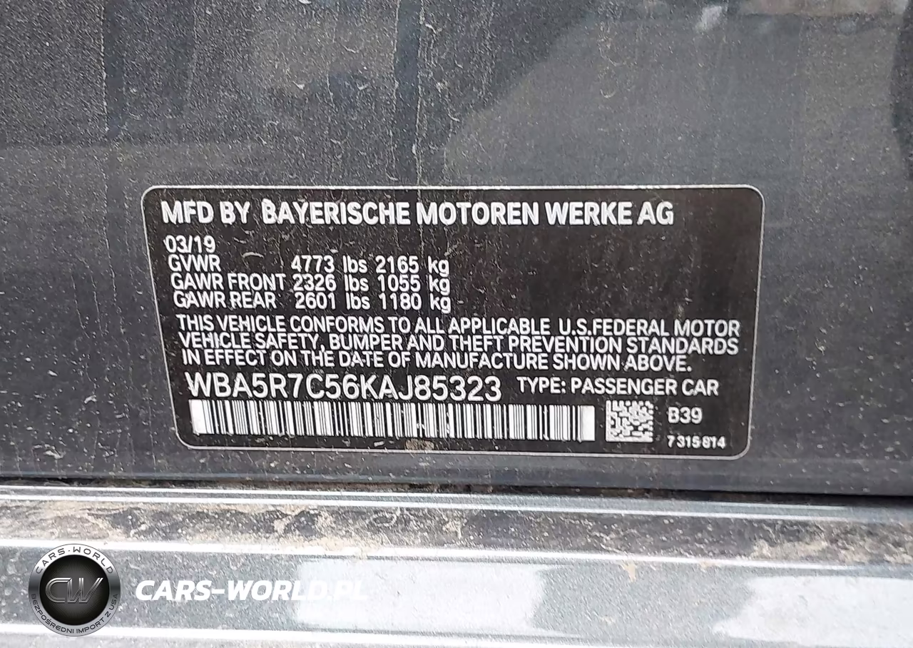 2019 BMW 330I xDrive VIN:WBA5R7C56KAJ85323 - 9