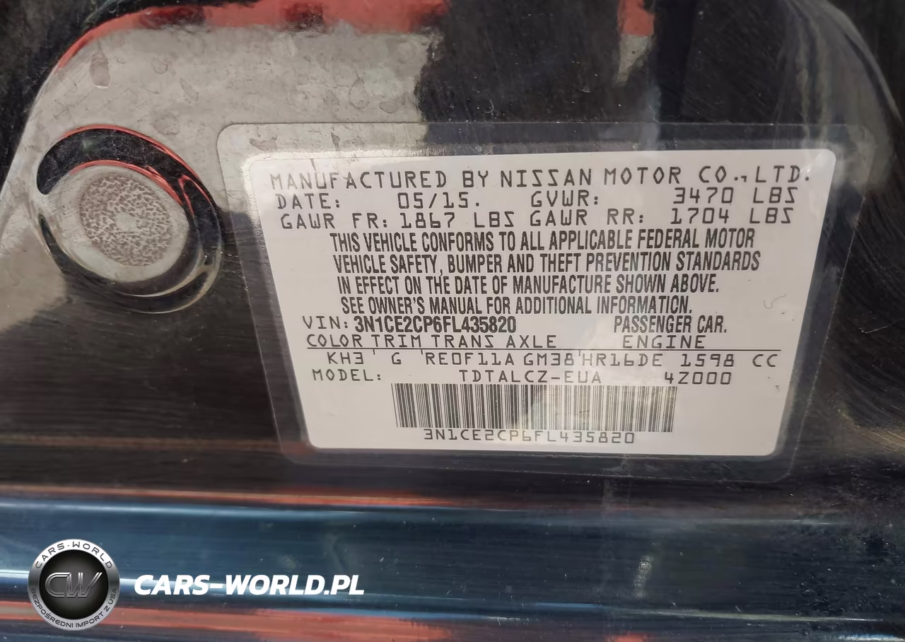 2015 Nissan Versa Note S Plus VIN:3N1CE2CP6FL435820 - 9