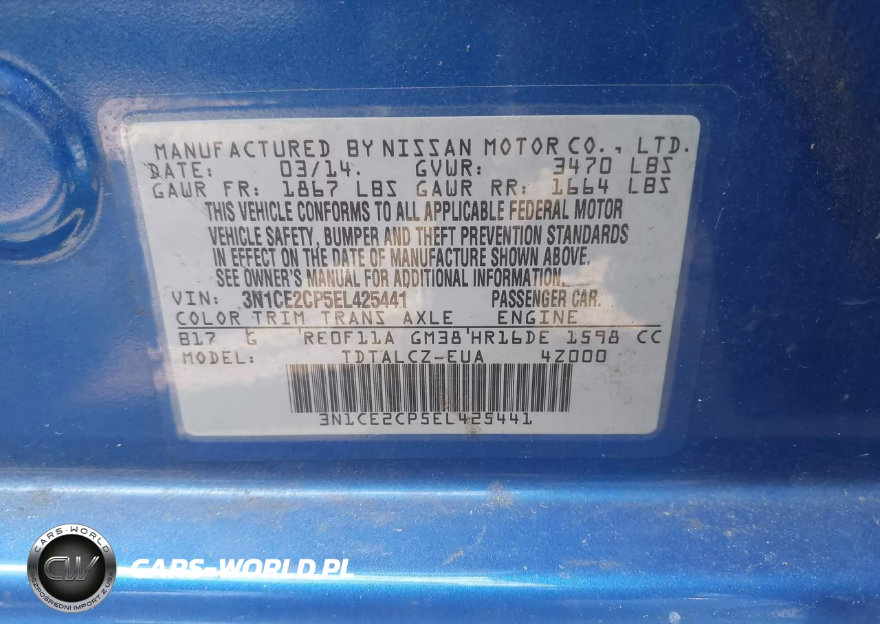 2014 Nissan Versa Note S Plus VIN:3N1CE2CP5EL425441 - 9