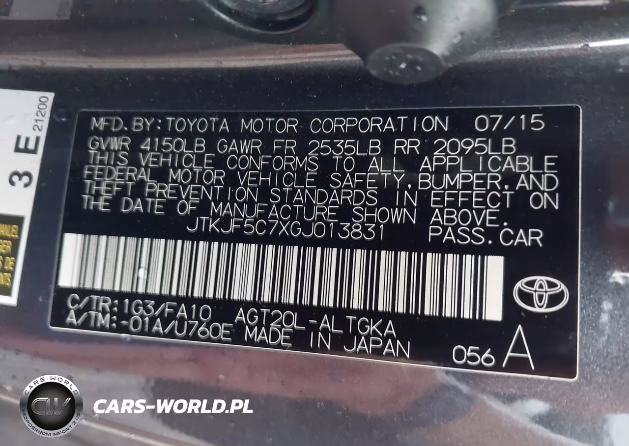 2016 Scion Tc VIN:JTKJF5C7XGJ013831 - 9