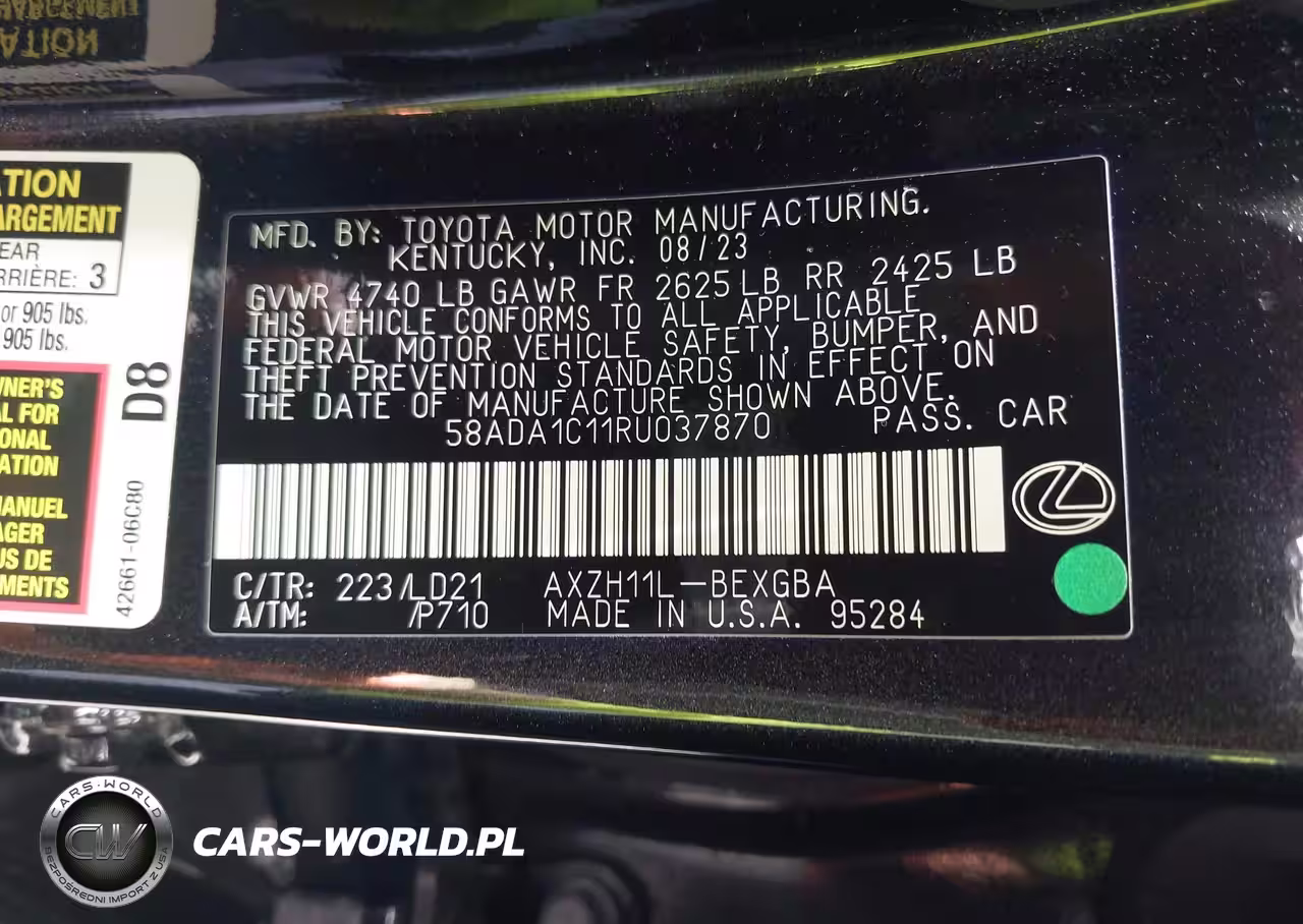2024 Lexus Es 300H VIN:58ADA1C11RU037870 - 9