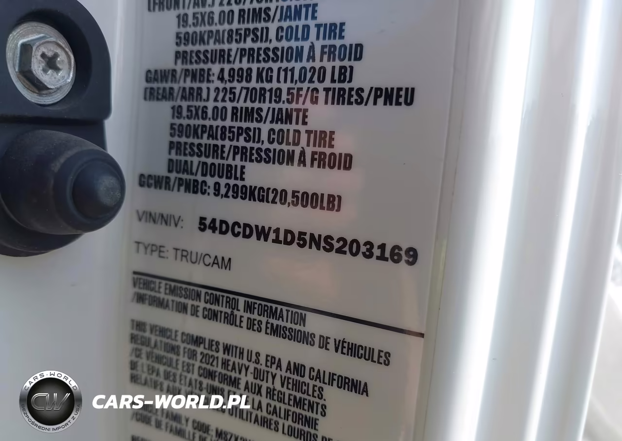 2022 Chevrolet 4500 Lcf Gas VIN:54DCDW1D5NS203169 - 8