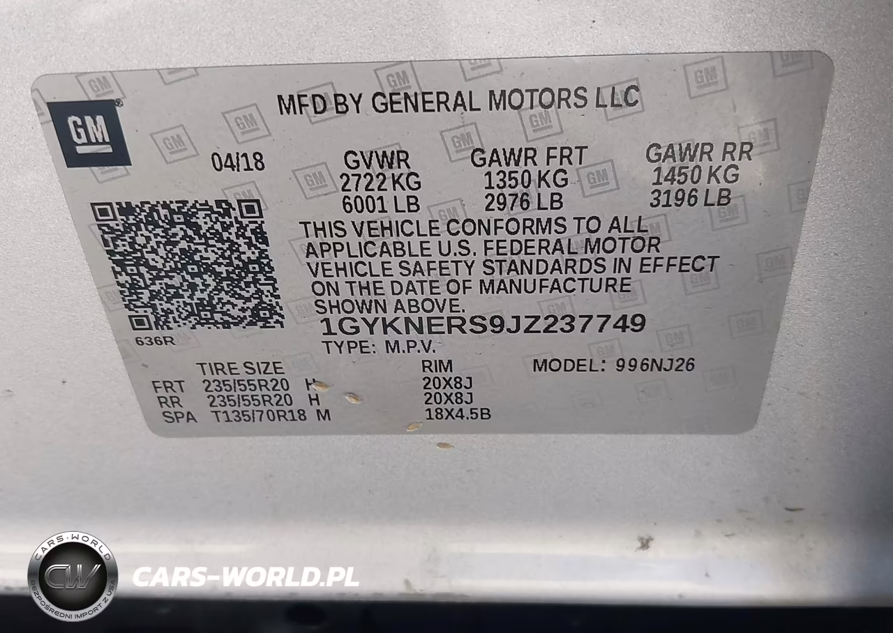 2018 Cadillac Xt5 Premium Luxury VIN:1GYKNERS9JZ237749 - 9