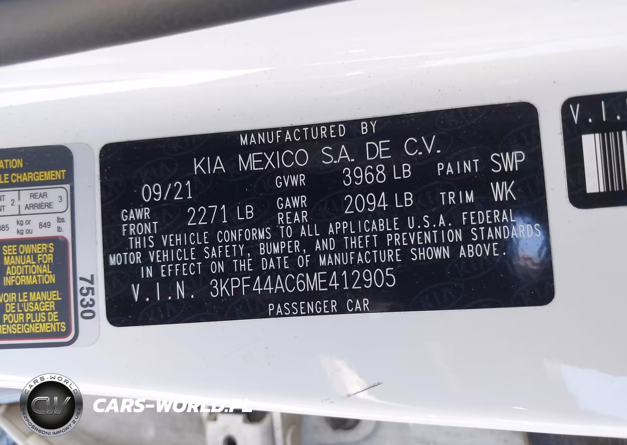2021 Kia Forte Gt VIN:3KPF44AC6ME412905 - 9
