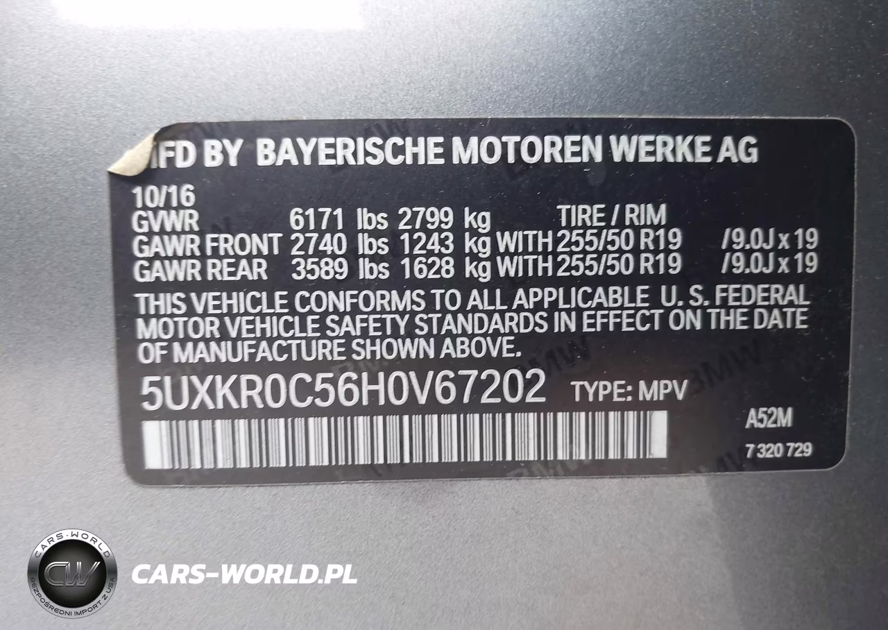 2017 BMW X5 xDrive35I VIN:5UXKR0C56H0V67202 - 9