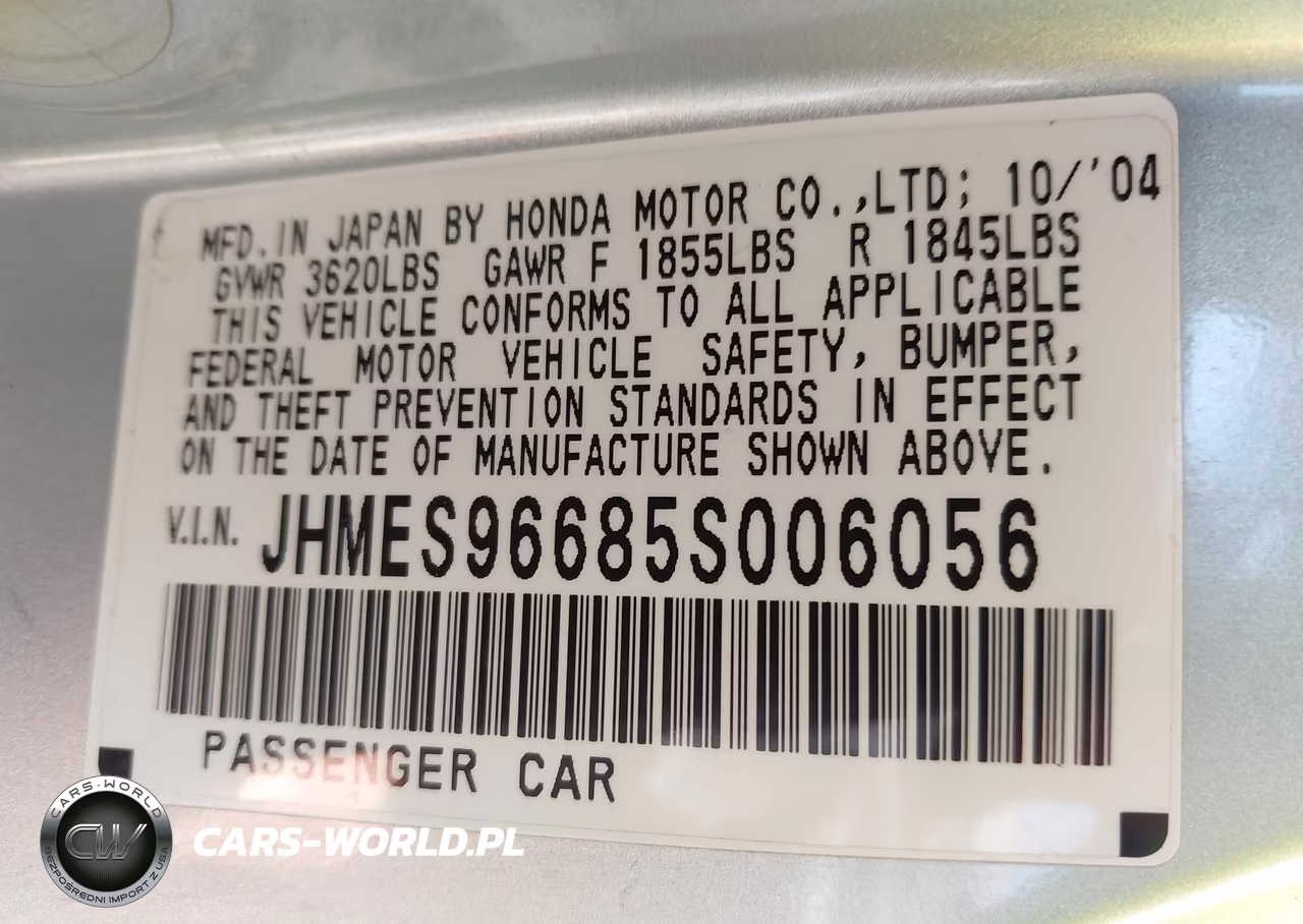 2005 Honda Civic Hybrid VIN:JHMES96685S006056 - 9