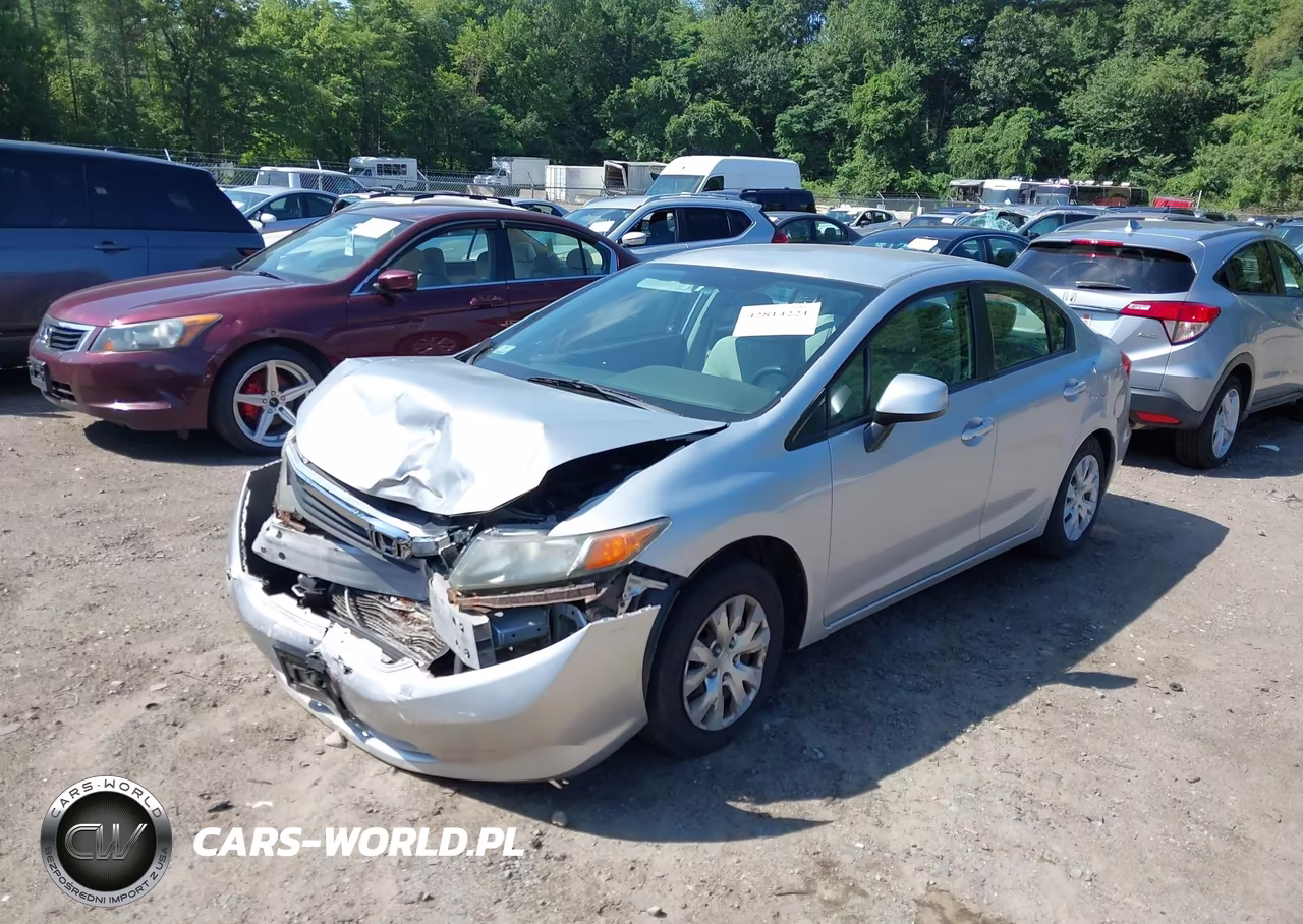 2012 Honda Civic Lx VIN:2HGFB2F50CH334095 - 2