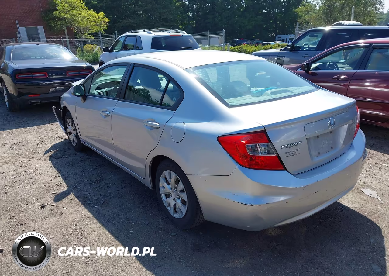 2012 Honda Civic Lx VIN:2HGFB2F50CH334095 - 3
