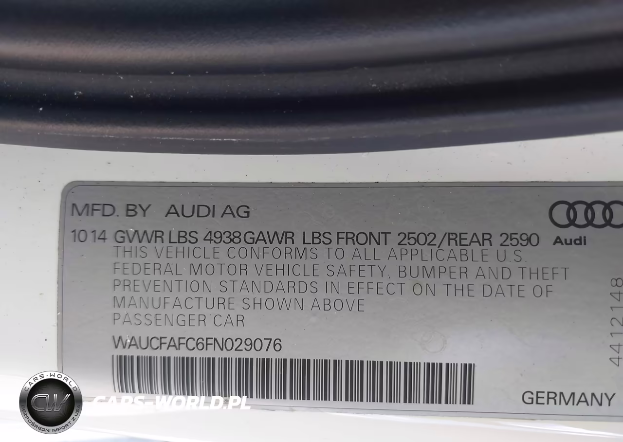 2015 Audi A6 2.0T Premium VIN:WAUCFAFC6FN029076 - 9