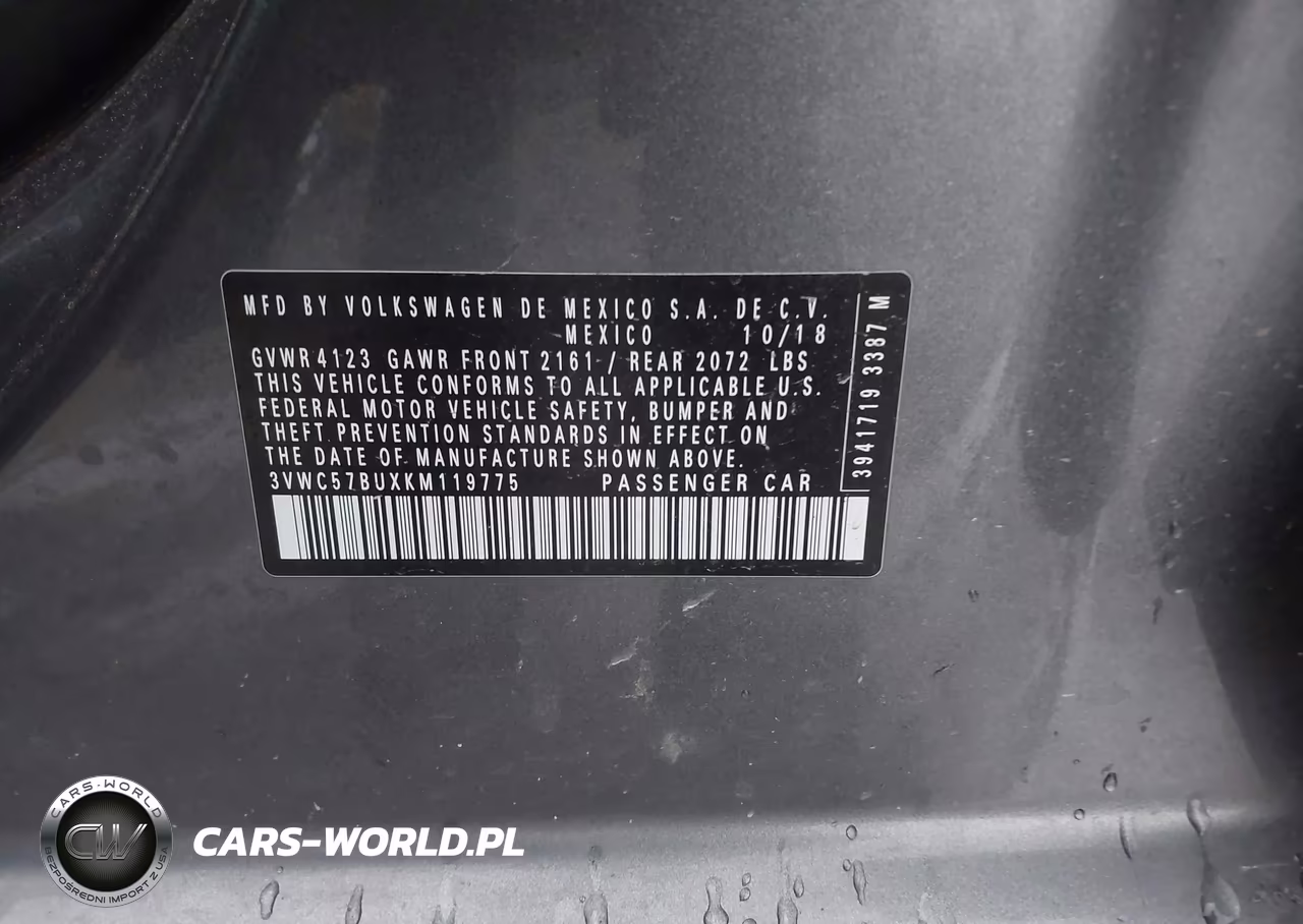 2019 Volkswagen Jetta 1.4T R-Line-1.4T S-1.4T Se VIN:3VWC57BUXKM119775 - 9