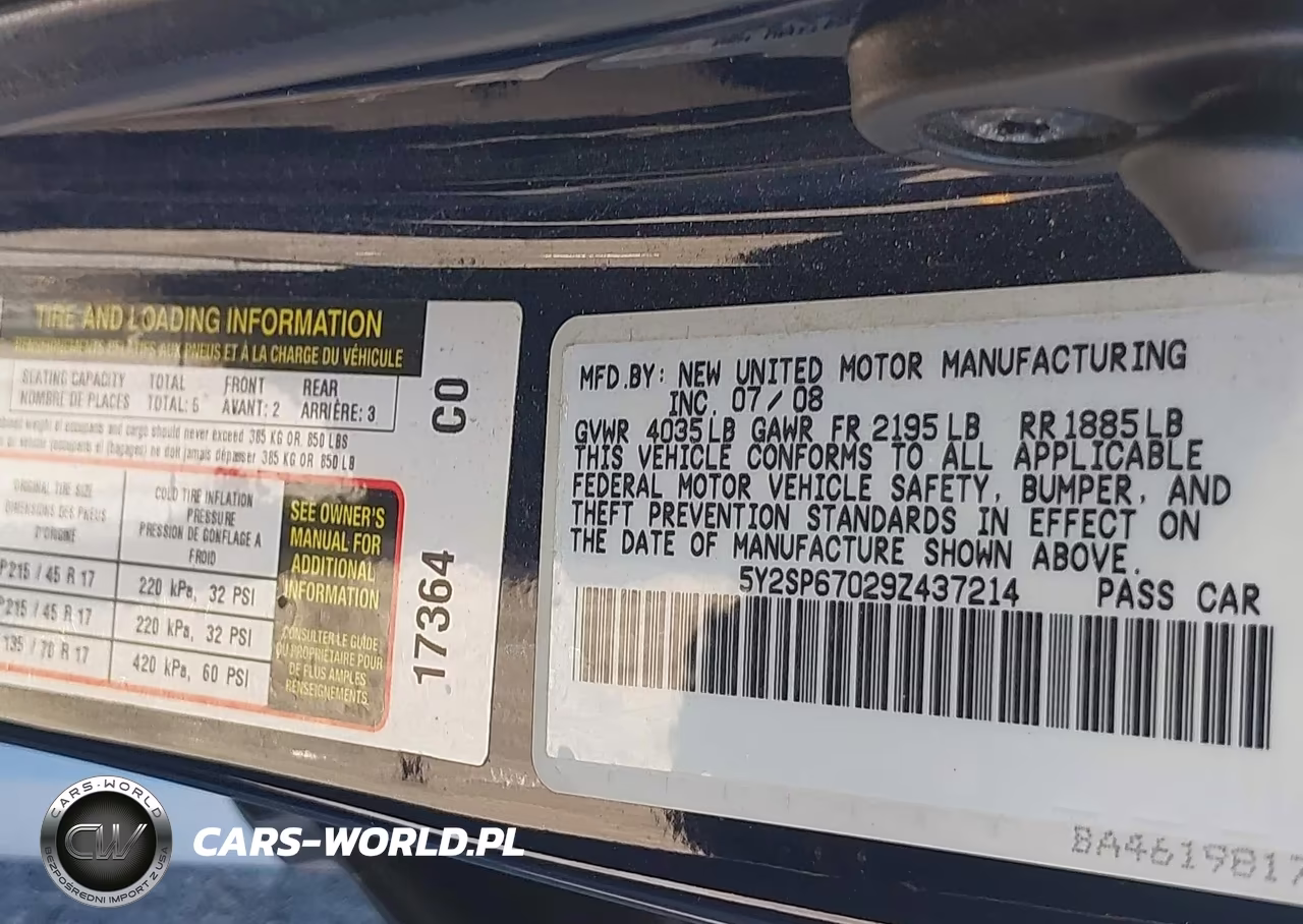 2009 Pontiac Vibe VIN:5Y2SP67029Z437214 - 9