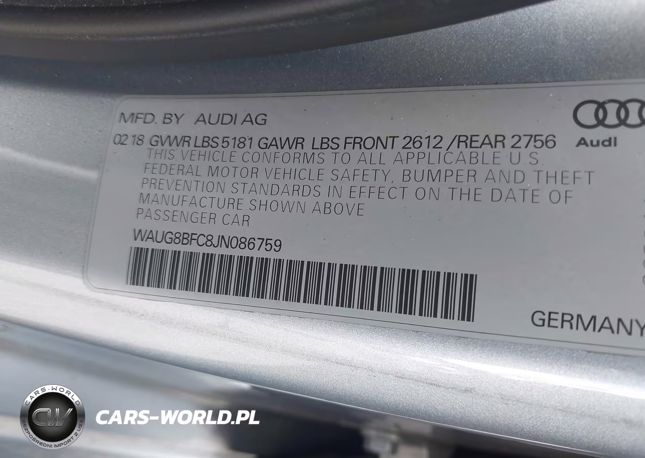 2018 Audi A6 2.0T Premium VIN:WAUG8BFC8JN086759 - 9