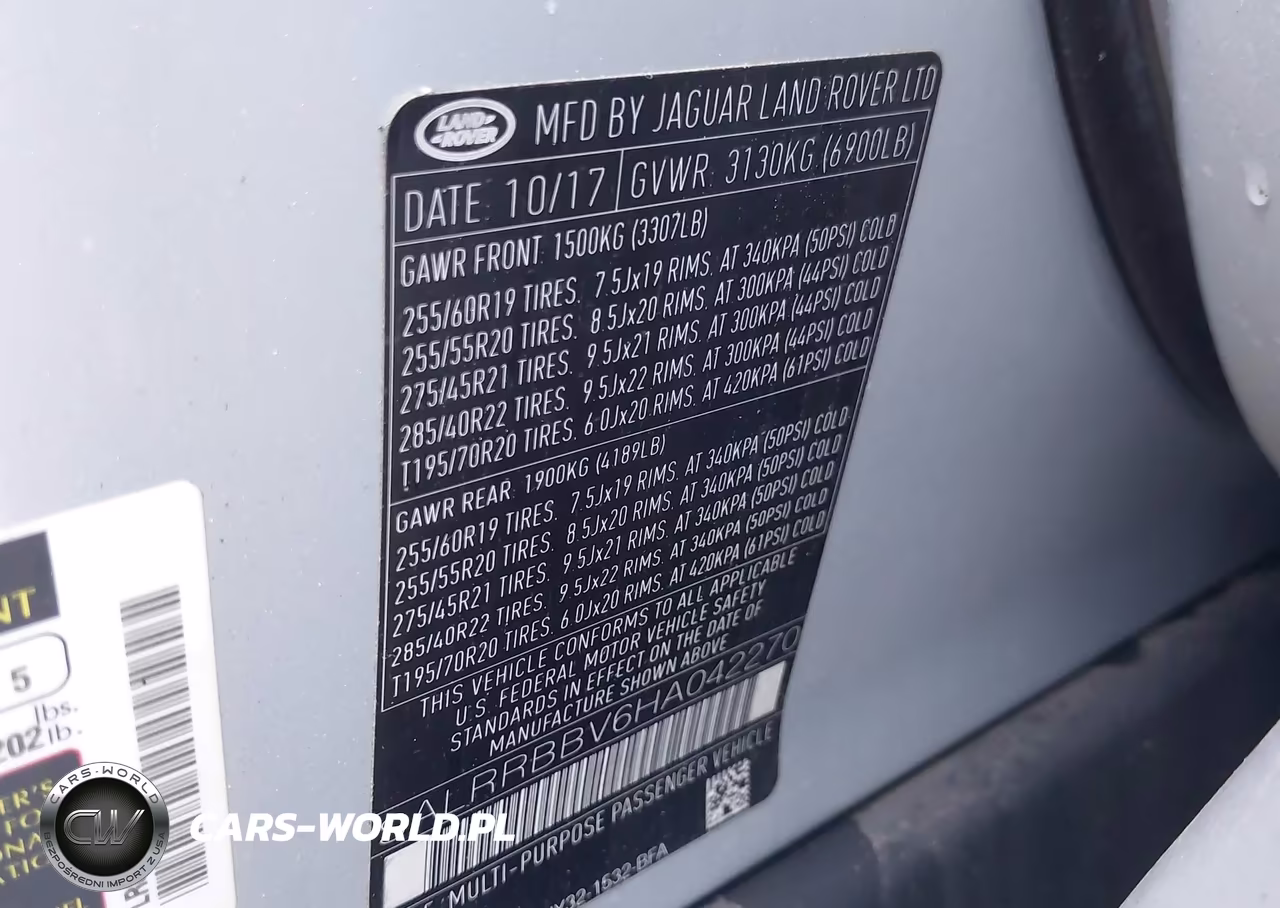 2017 Land Rover Discovery Hse VIN:SALRRBBV6HA042270 - 9