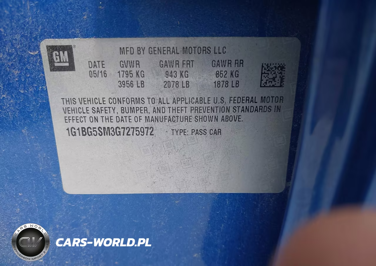 2016 Chevrolet Cruze Premier Auto VIN:1G1BG5SM3G7275972 - 9