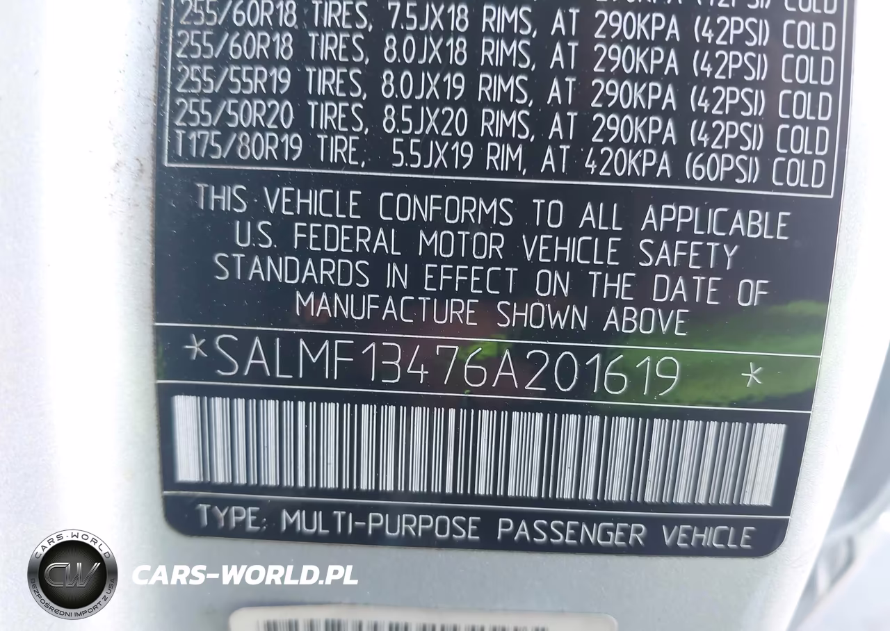 2006 Land Rover Range Rover Supercharged VIN:SALMF13476A201619 - 9