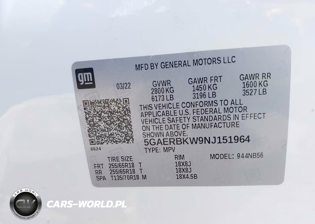 2022 Buick Enclave Fwd Essence VIN:5GAERBKW9NJ151964 - 9
