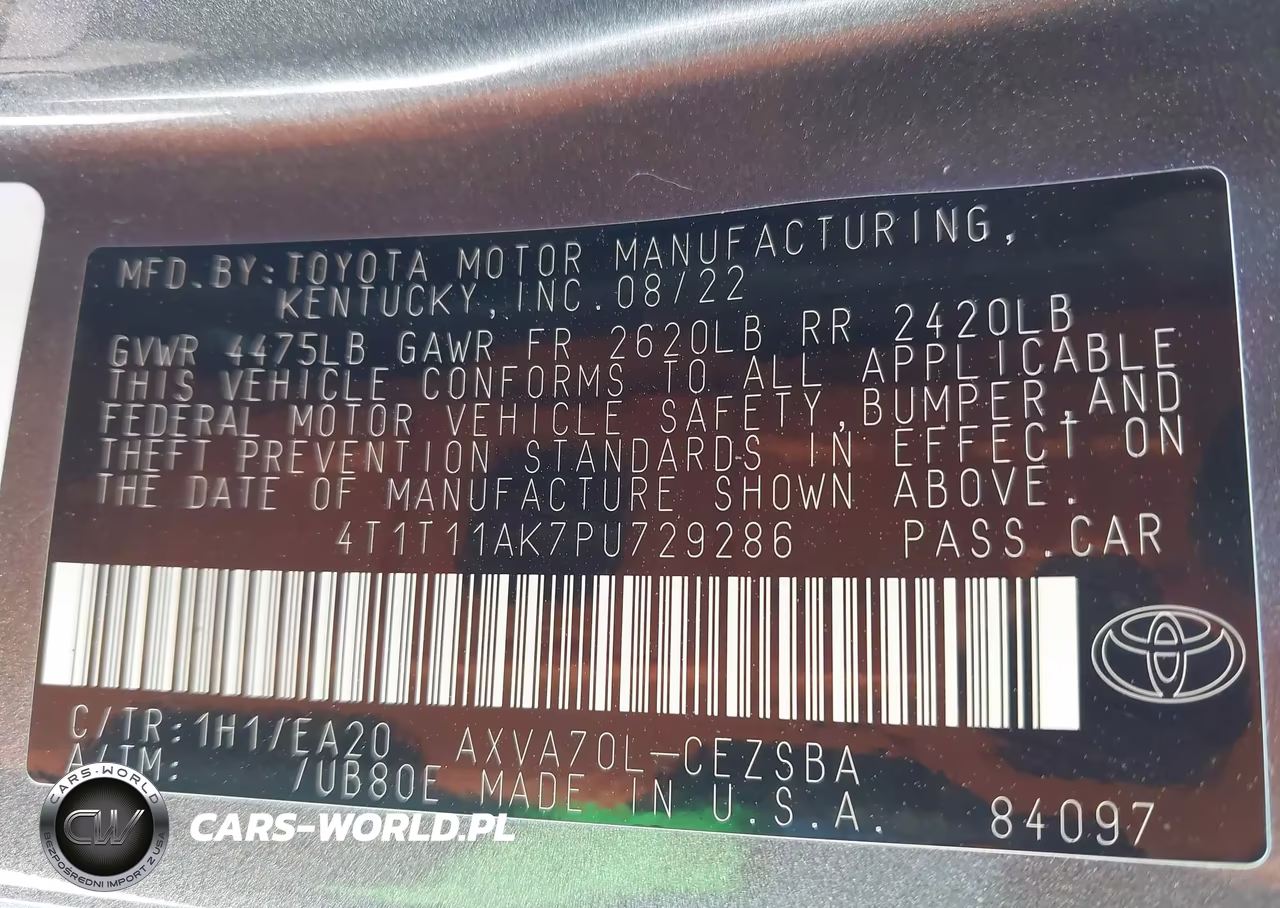 2023 Toyota Camry Se VIN:4T1T11AK7PU729286 - 9