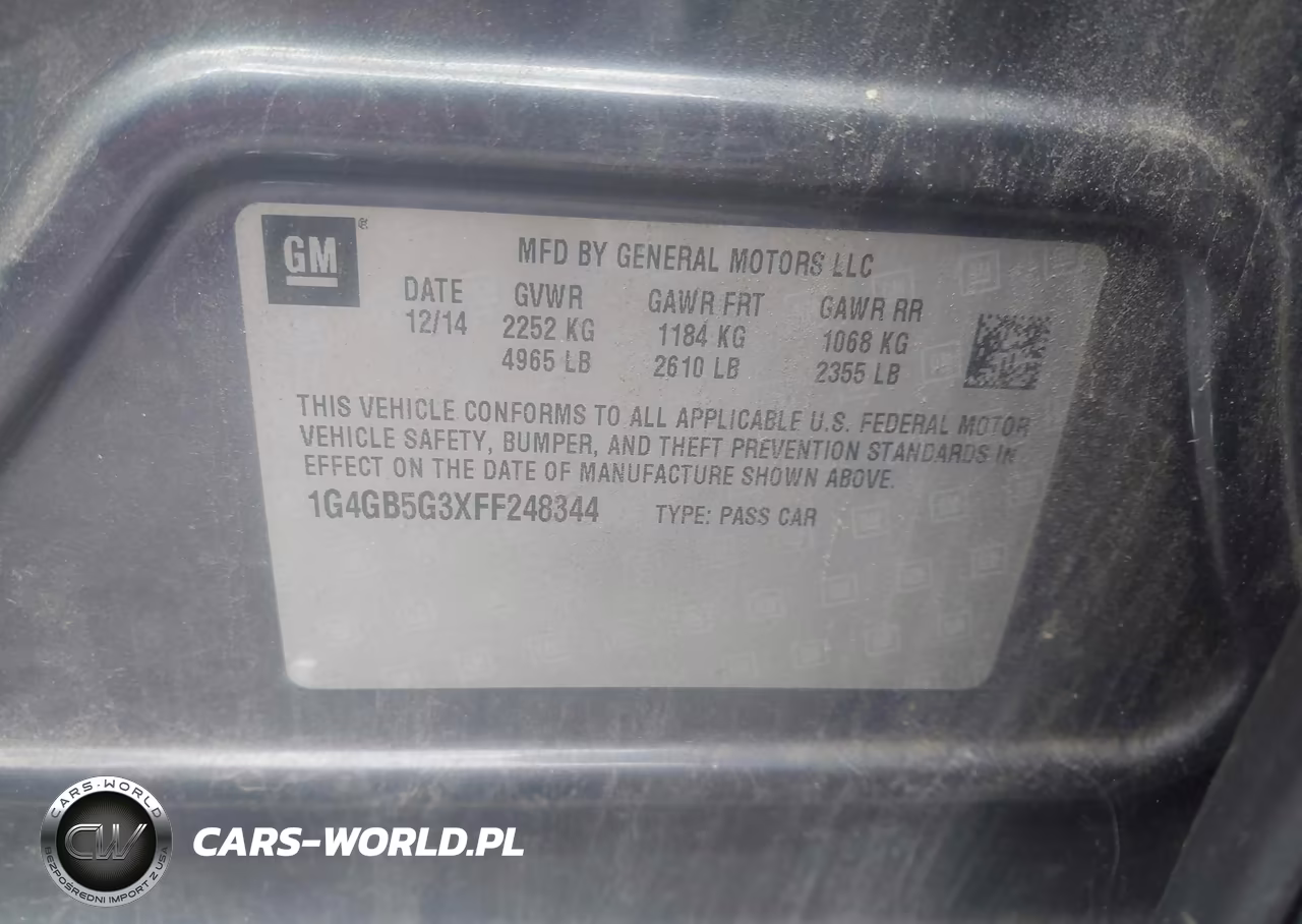 2015 Buick Lacrosse Leather VIN:1G4GB5G3XFF248344 - 9