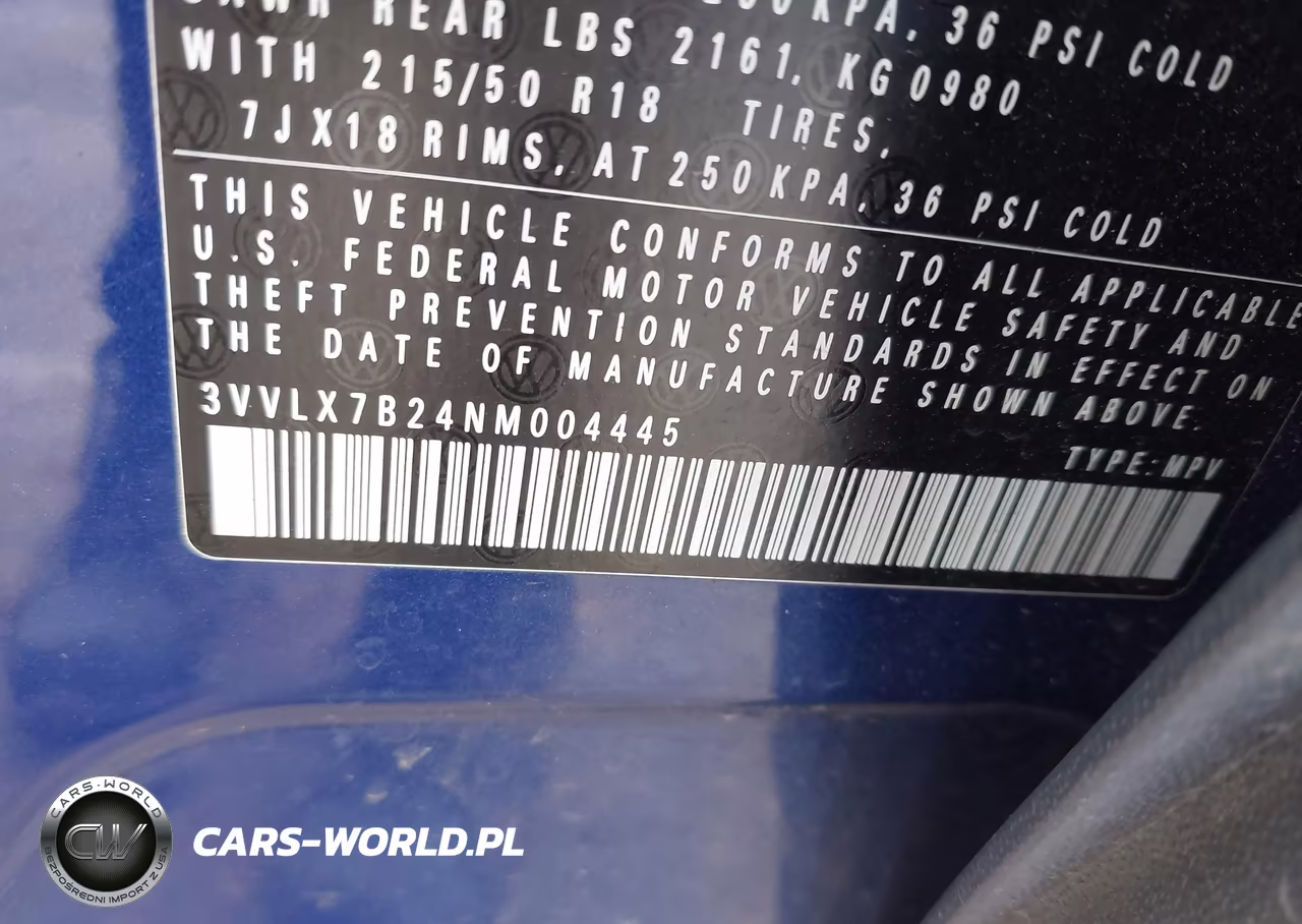 2022 Volkswagen Taos 1.5T Se VIN:3VVLX7B24NM004445 - 9