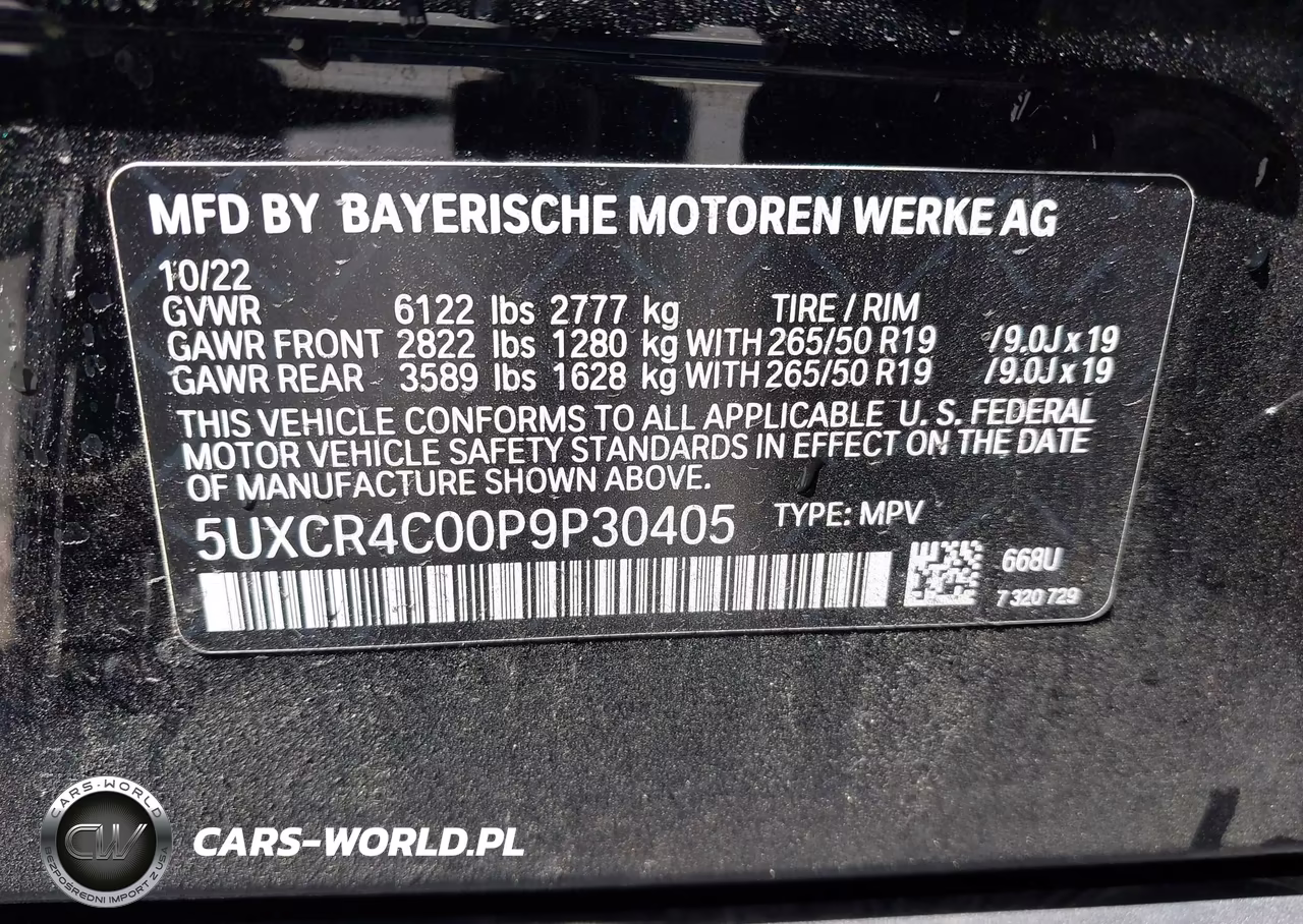 2023 BMW X5 Sdrive40I VIN:5UXCR4C00P9P30405 - 9