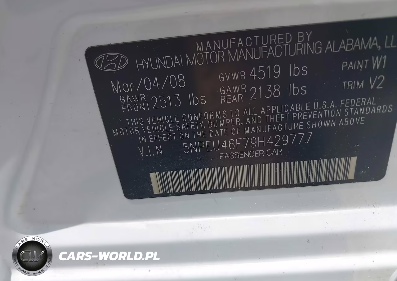 2009 Hyundai Sonata Limited V6 VIN:5NPEU46F79H429777 - 9