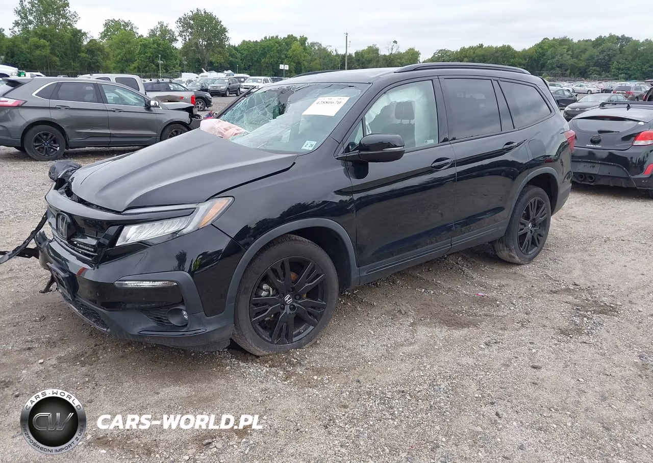 2021 Honda Pilot Awd Black Edition VIN:5FNYF6H71MB025745 - 2