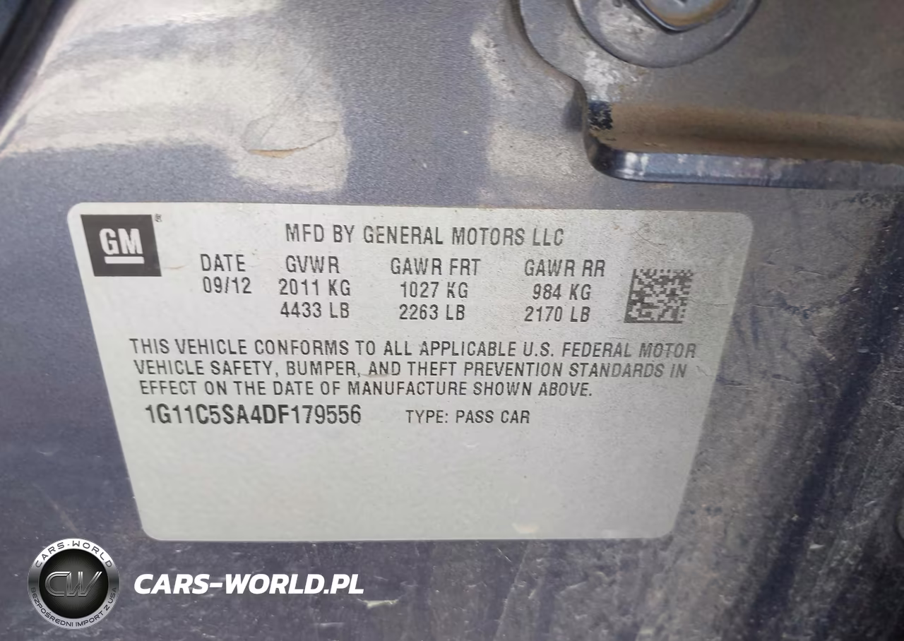 2013 Chevrolet Malibu 1Lt VIN:1G11C5SA4DF179556 - 9